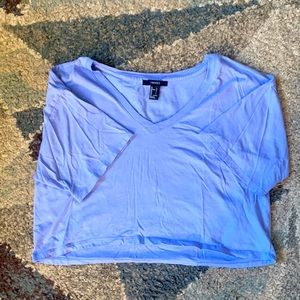 Forever 21 blue crop-top
